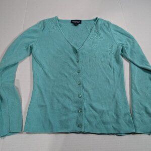 Ann Taylor Teal size XS silk blend Cardigan
